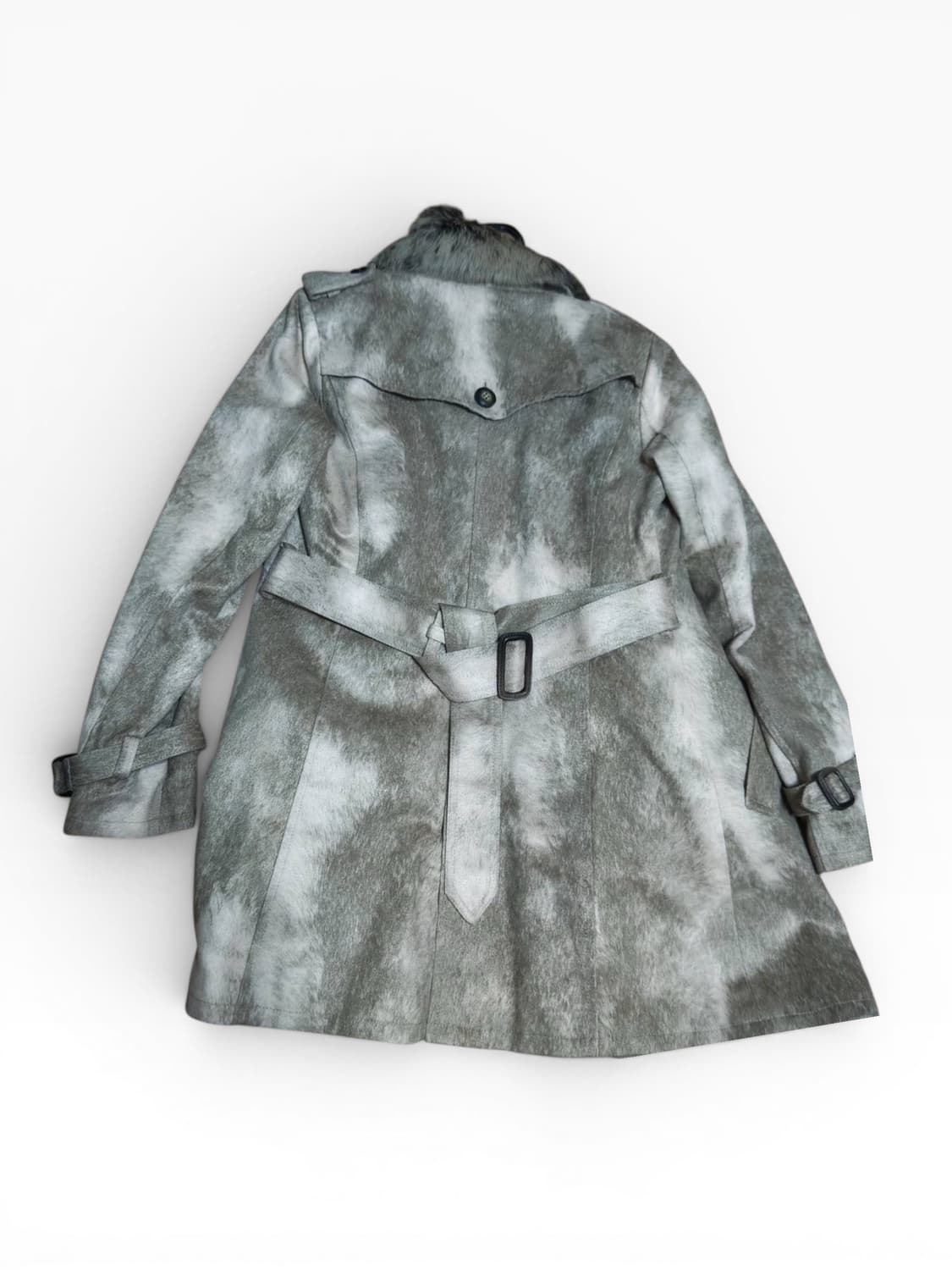 Tornado Mart Early 00s Fur Leather Coat 상품이미지2