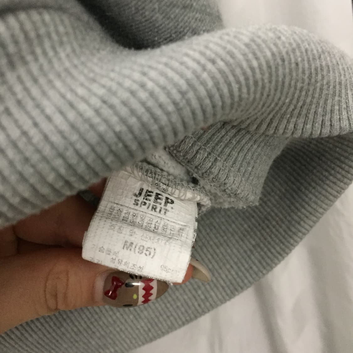 Jeep 지프 모리걸 아방핏 기모 반집업 상품이미지5