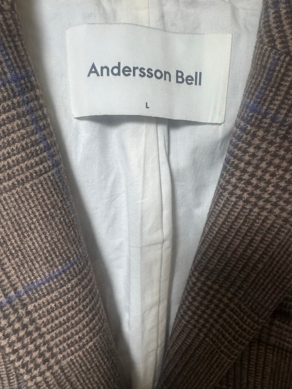 앤더슨벨 대디핏 체크 블레이저 L 상품이미지2