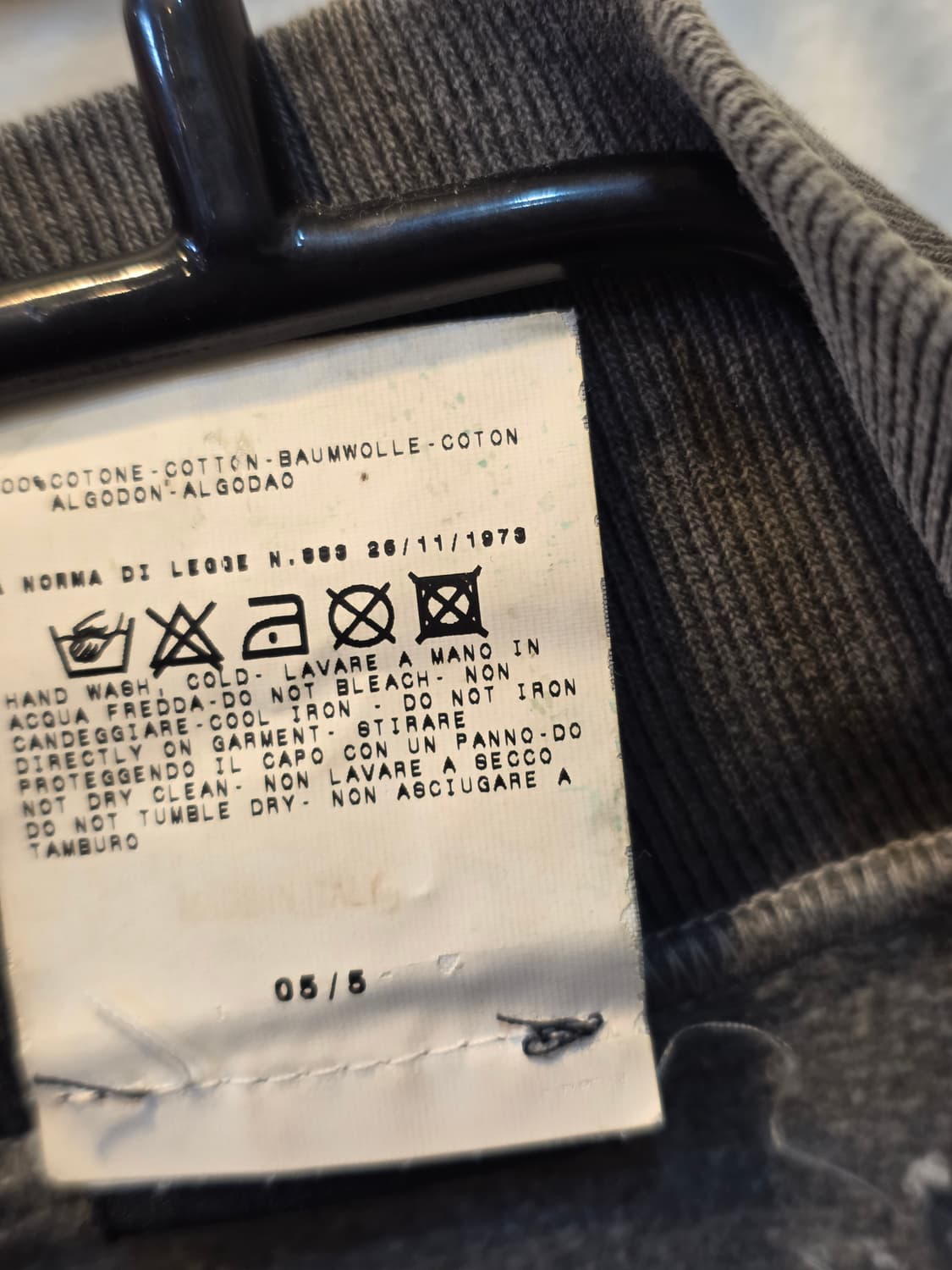 D&G 빈티지 그레이 하프집업 M 상품이미지6