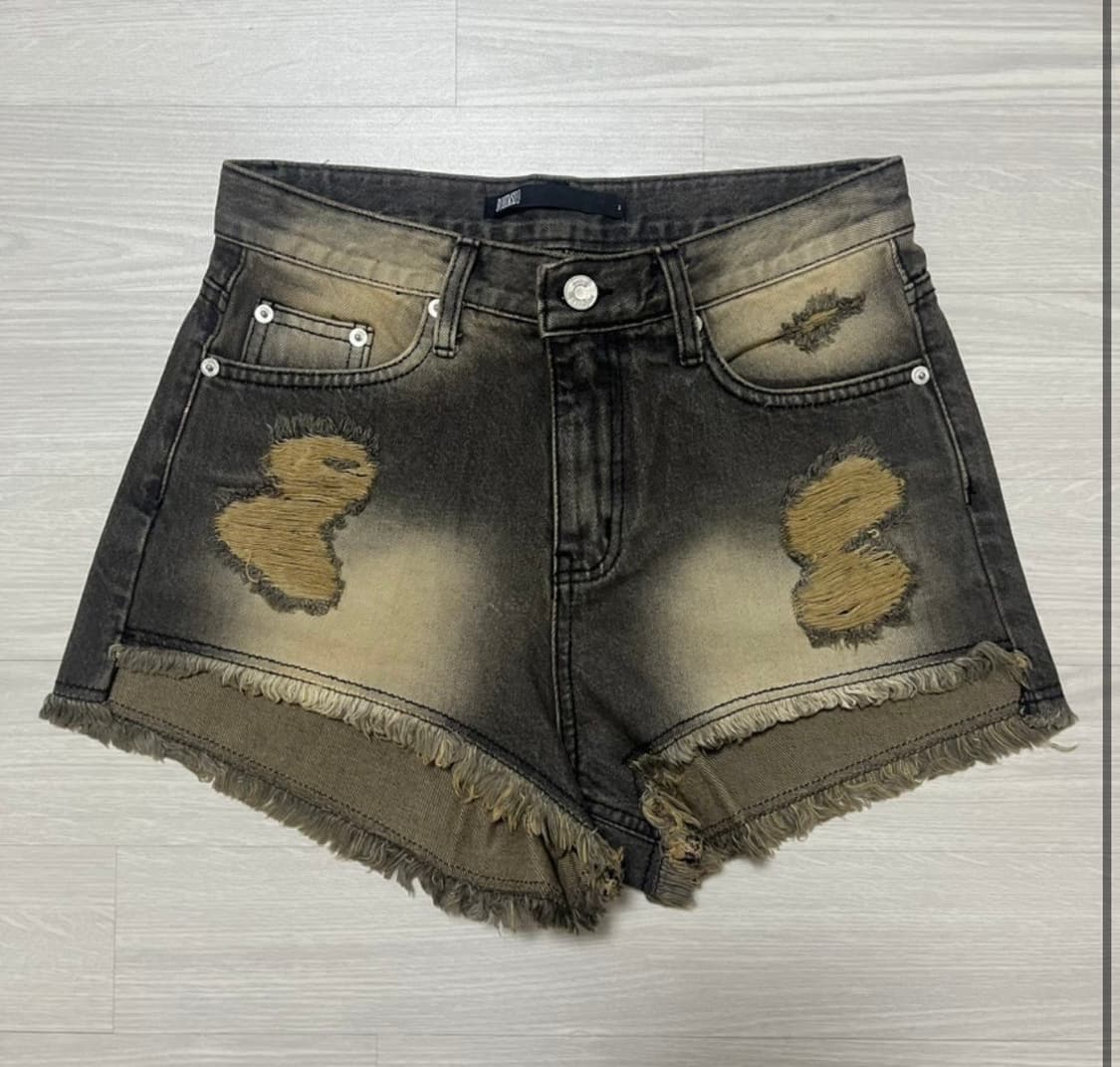 보헤미안서울 데미지 워싱 쇼츠 반바지 m  새거팝니다 상품이미지2