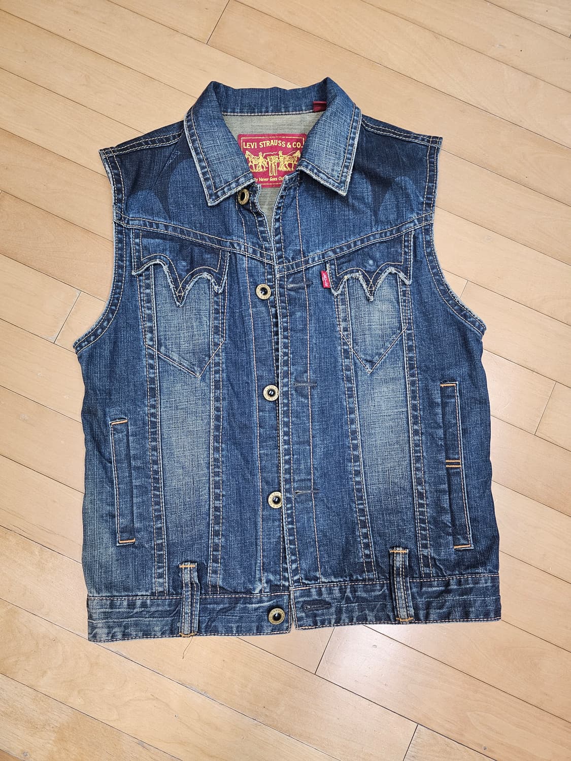 리바이스 데님 베스트 청조끼 엔지니어드 레트로 상품이미지4