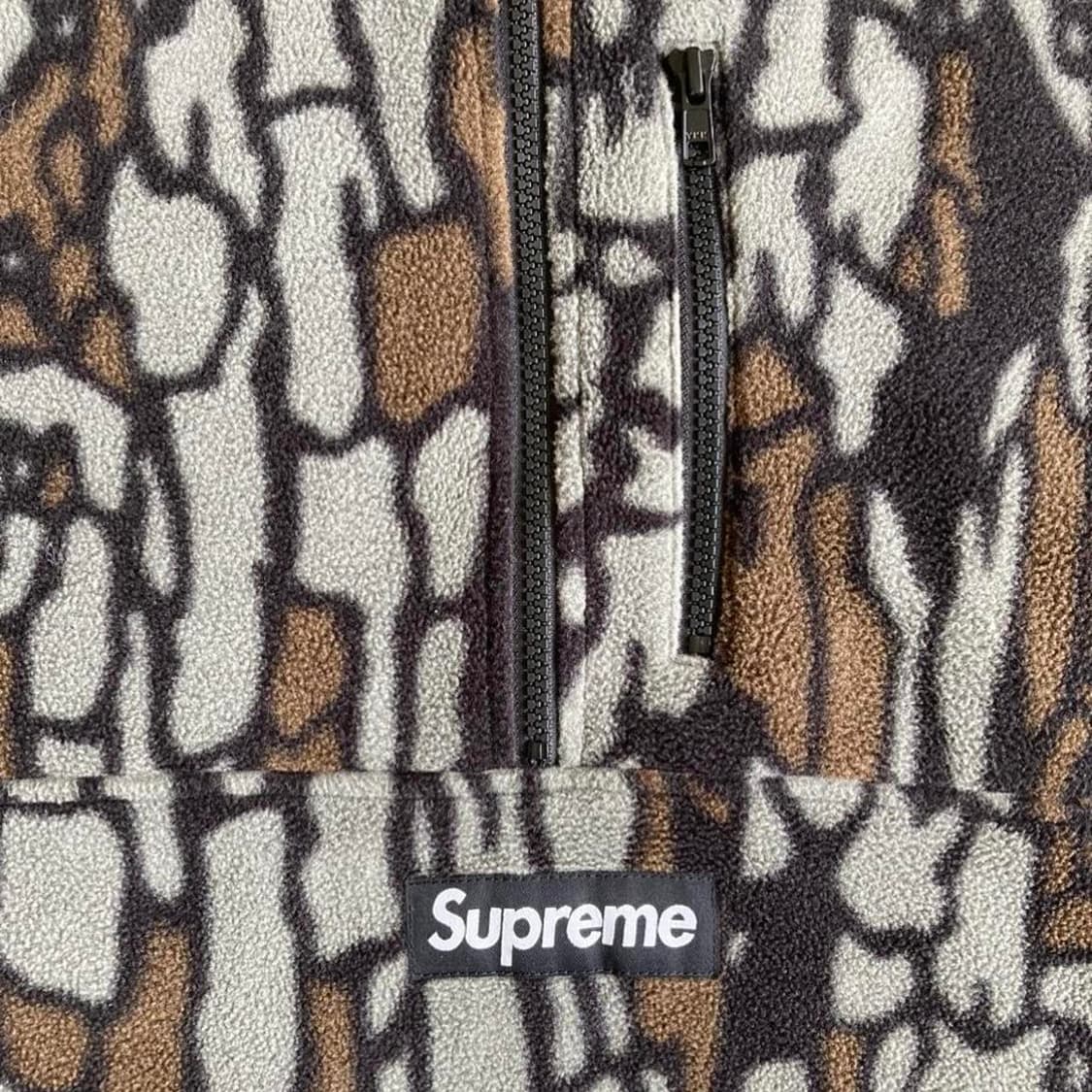 슈프림 폴라텍 하프 집 풀오버 올리브 트리바크 카모 상품이미지2