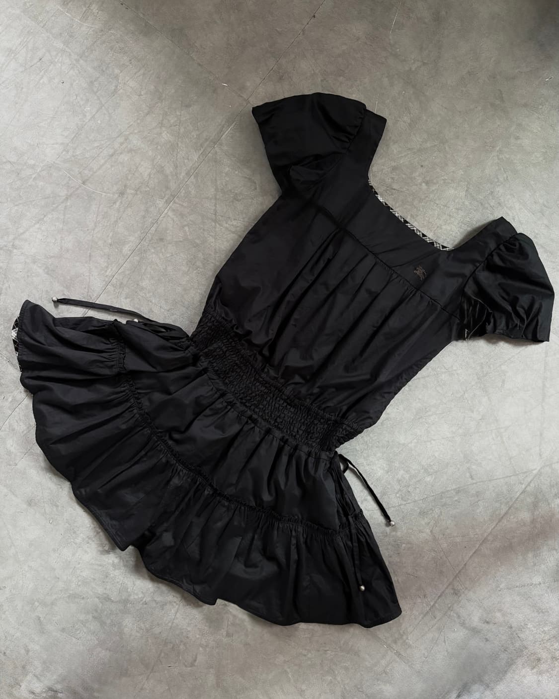 Burberry 버버리 블루라벨 블랙 퍼프 원피스 상품이미지5