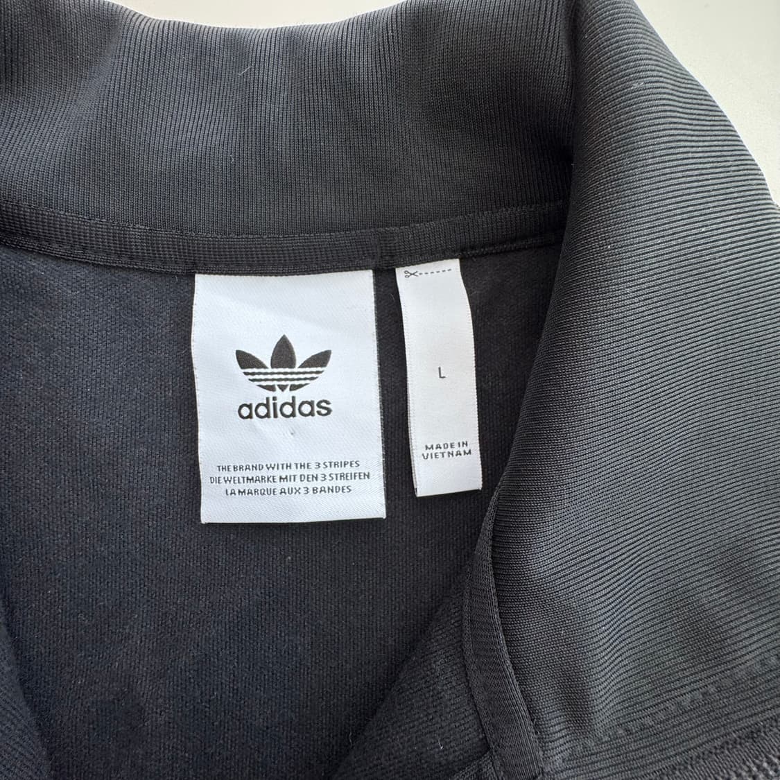 아디다스 불꽃자수로고 트랩탑 블랙져지 L 상품이미지6