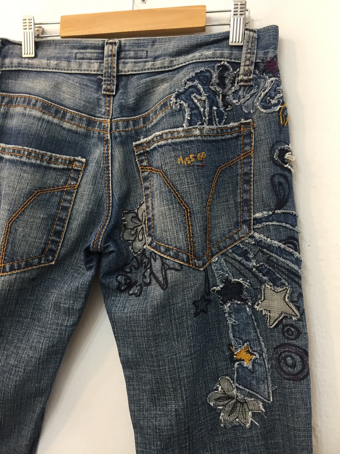 miss sixty 패치 데미지 부츠컷 데님 27 상품이미지3