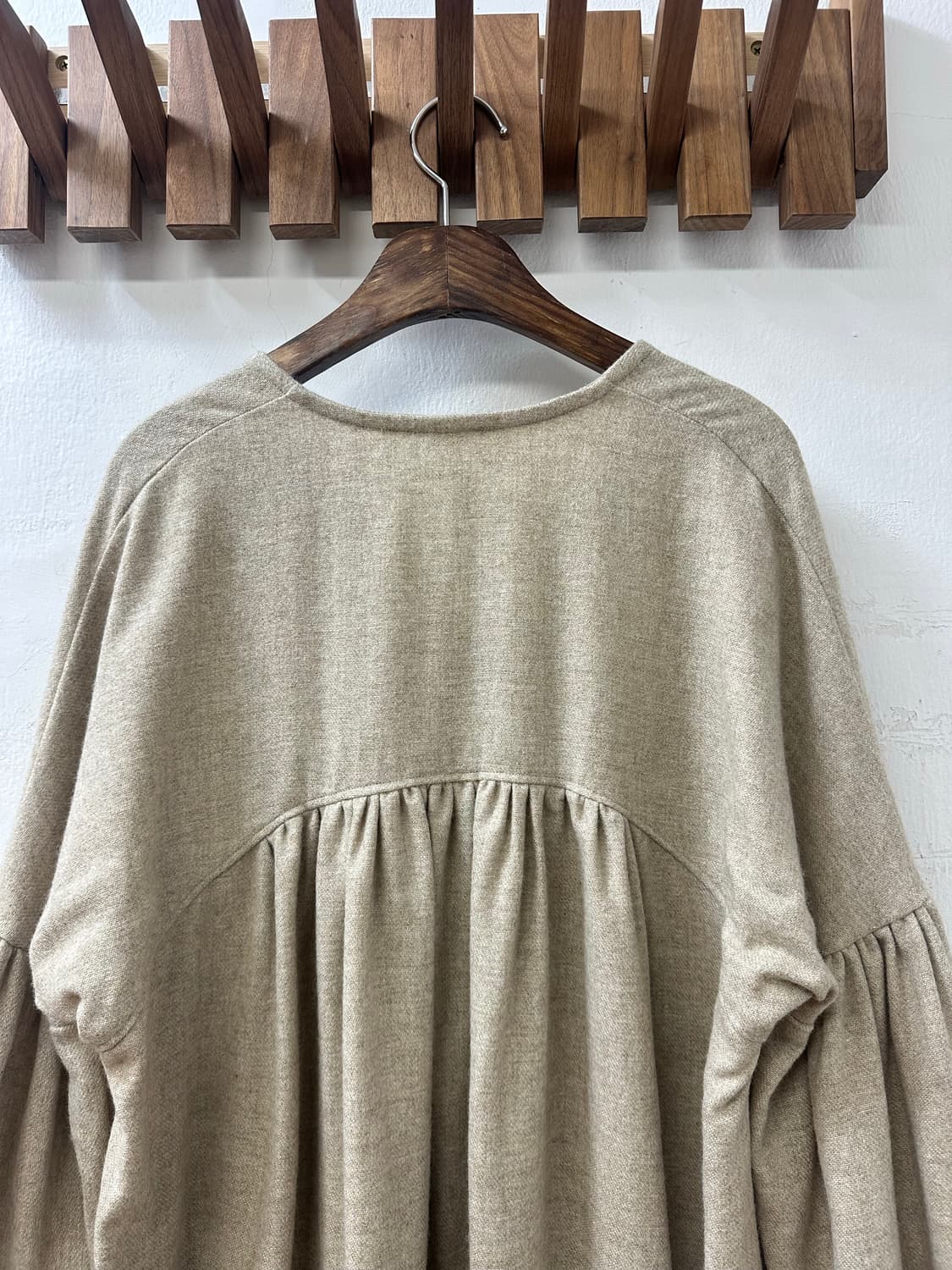 일본빈티지 셔링 루즈핏 롱 원피스 상품이미지6