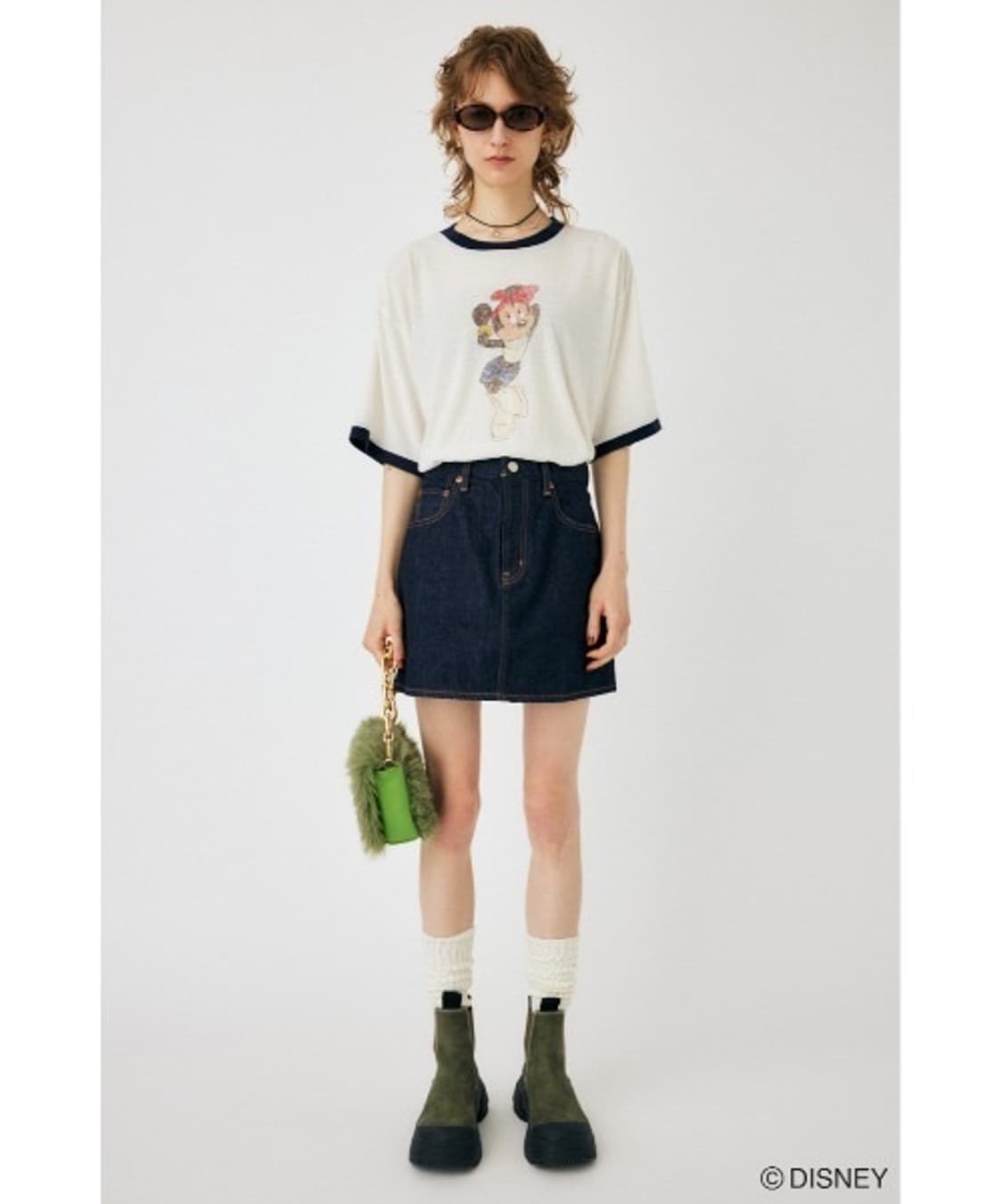 Moussy 디즈니 미니마우스 티셔츠 상품이미지1