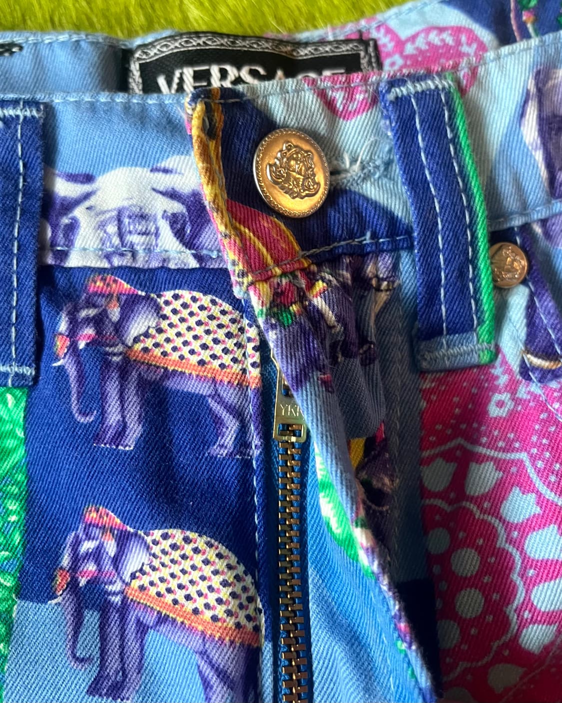 90s VERSACE Indian Elephant Pants 상품이미지6