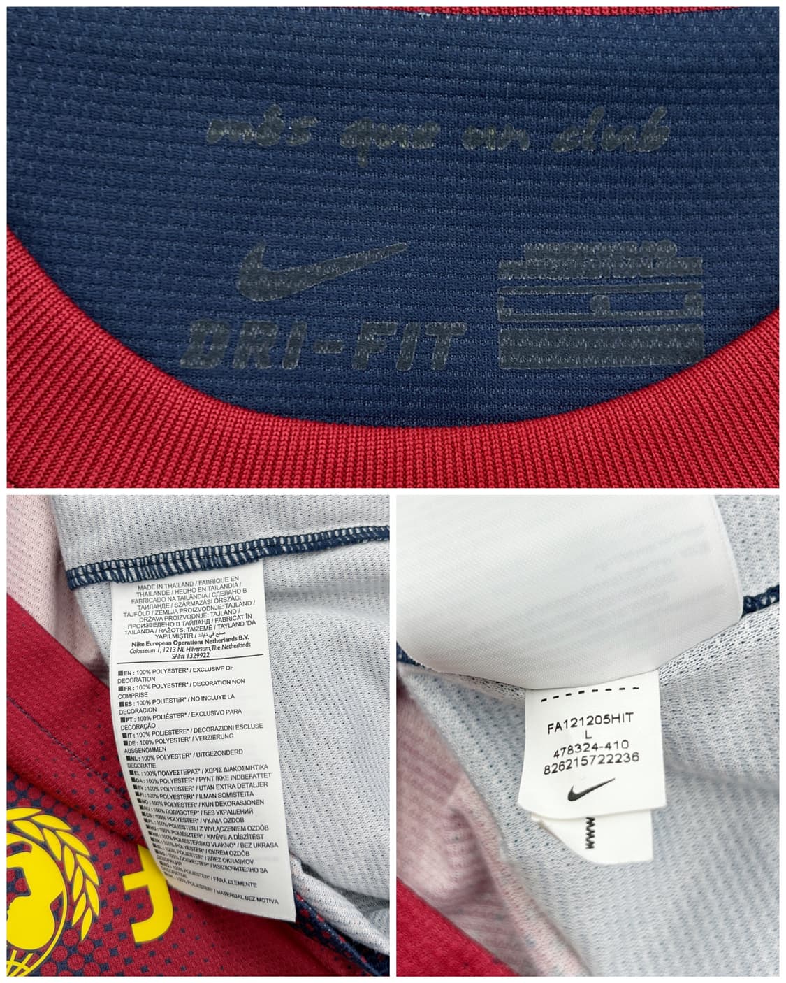 나이키 12-13 바르셀로나 홈 긴팔 리그킷 리오넬 메시 상품이미지9