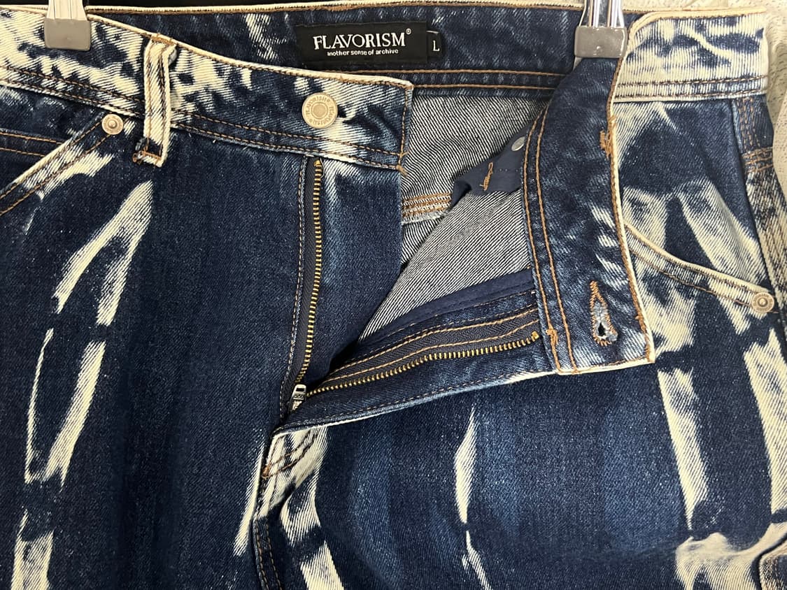 [플레이버리즘] [L] 타이다이 워시드 카펜터 데님 팬츠 상품이미지3