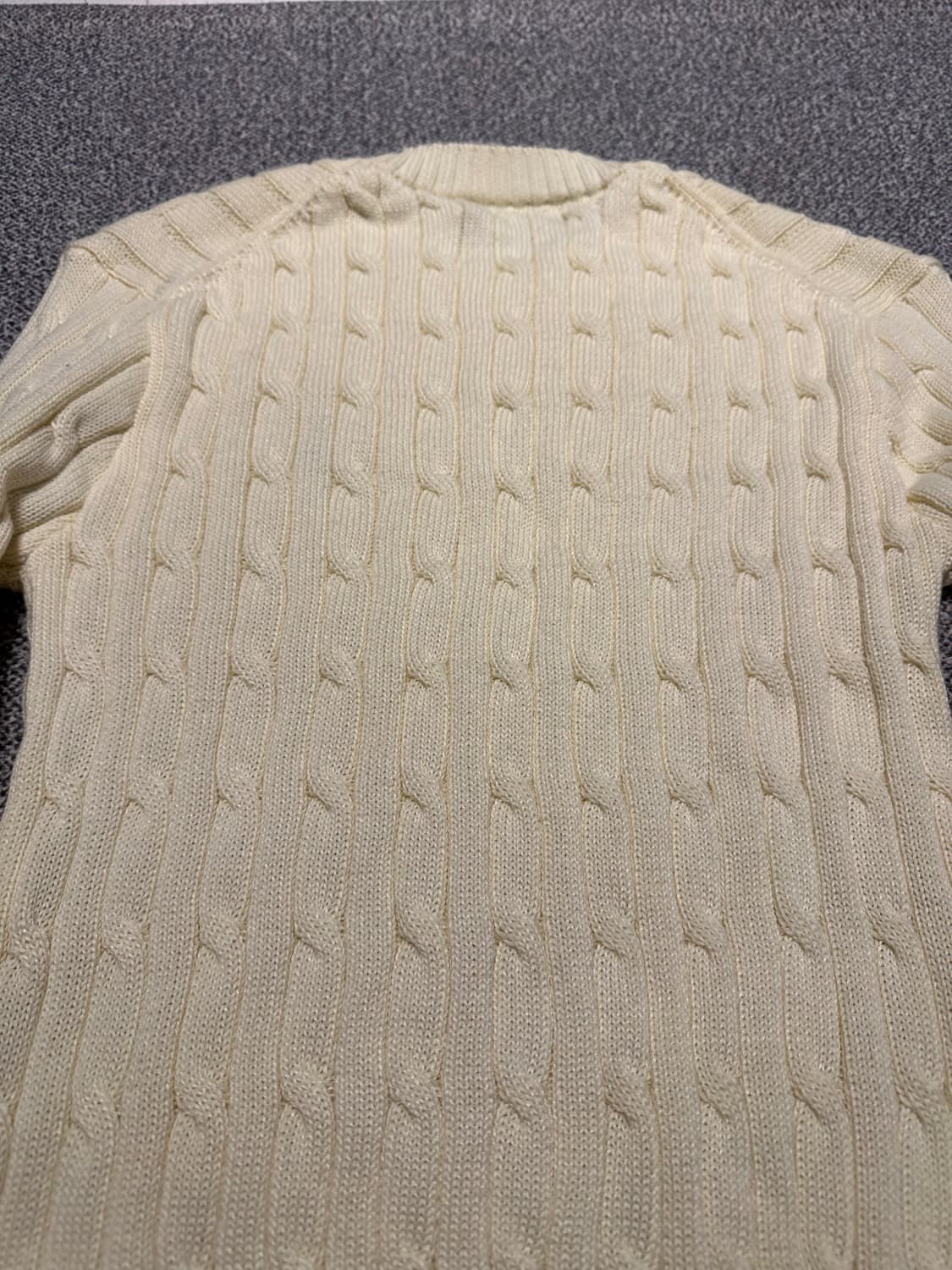 폴로랄프로렌 여성 케이블 니트 아이보리 L 상품이미지5