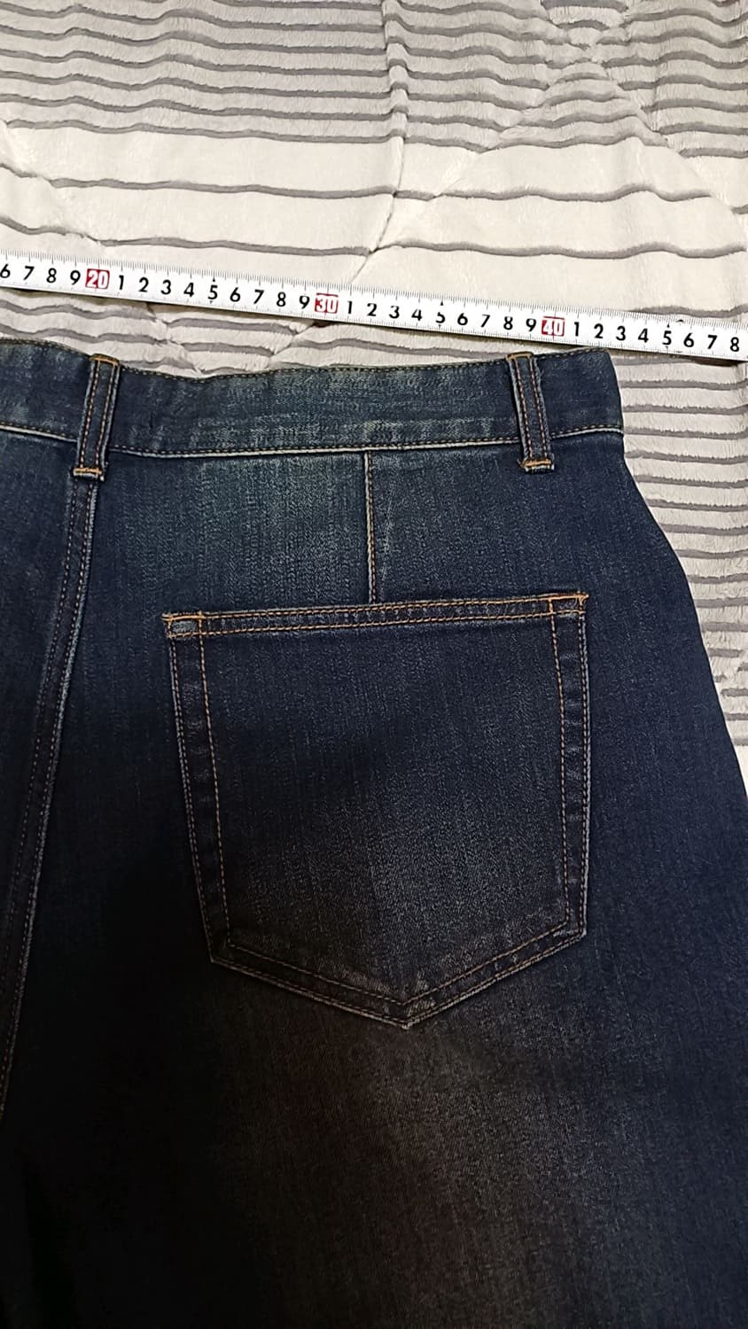 무신사 미사용 벌룬데님팬츠 33인치 기장112 상품이미지8