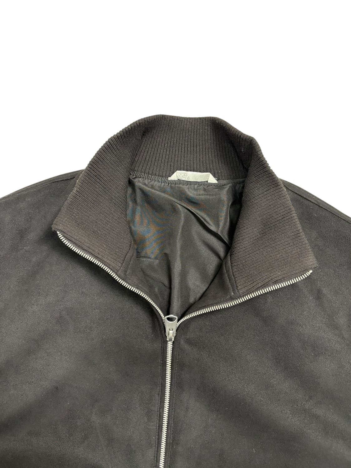 ZARA 자라 스웨이드 봄버 자켓 블랙 상품이미지5