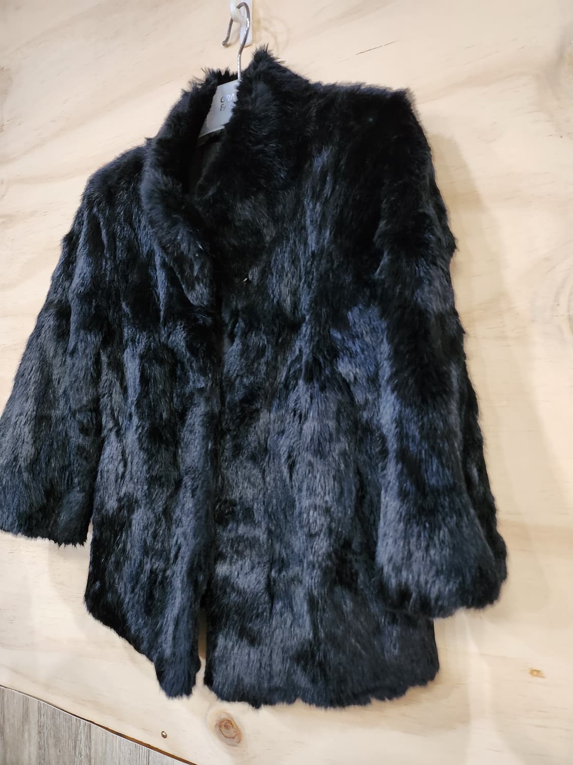 589) 탑걸 토끼털 7부 퍼 자켓 상품이미지3