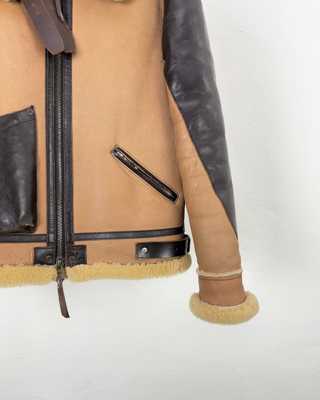 디아프바인 D-276 type b-3 브라운 무스탕 자켓 상품이미지6