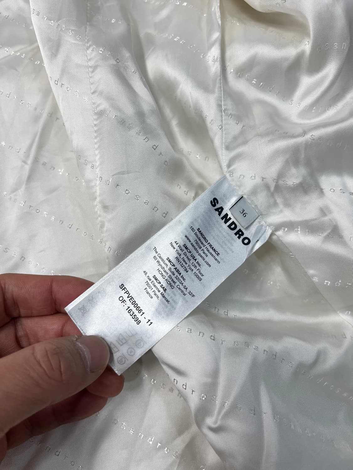 산드로 반팔 트위드 벨티드 자켓 상품이미지6