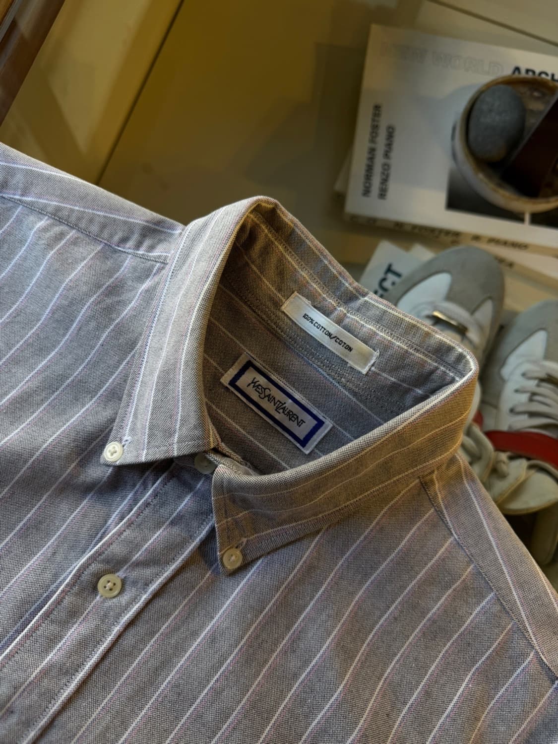 이브생로랑 버튼다운 셔츠 66~77 상품이미지10