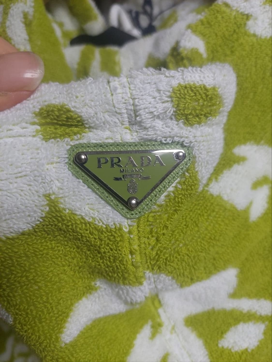 프라다 테리 후드 도톰원단 오버핏 xl 상품이미지6