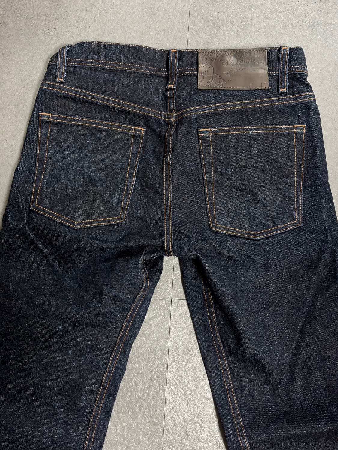 네이키드앤페이머스 딥인디고셀비지 와이드가이 29사이즈 상품이미지4