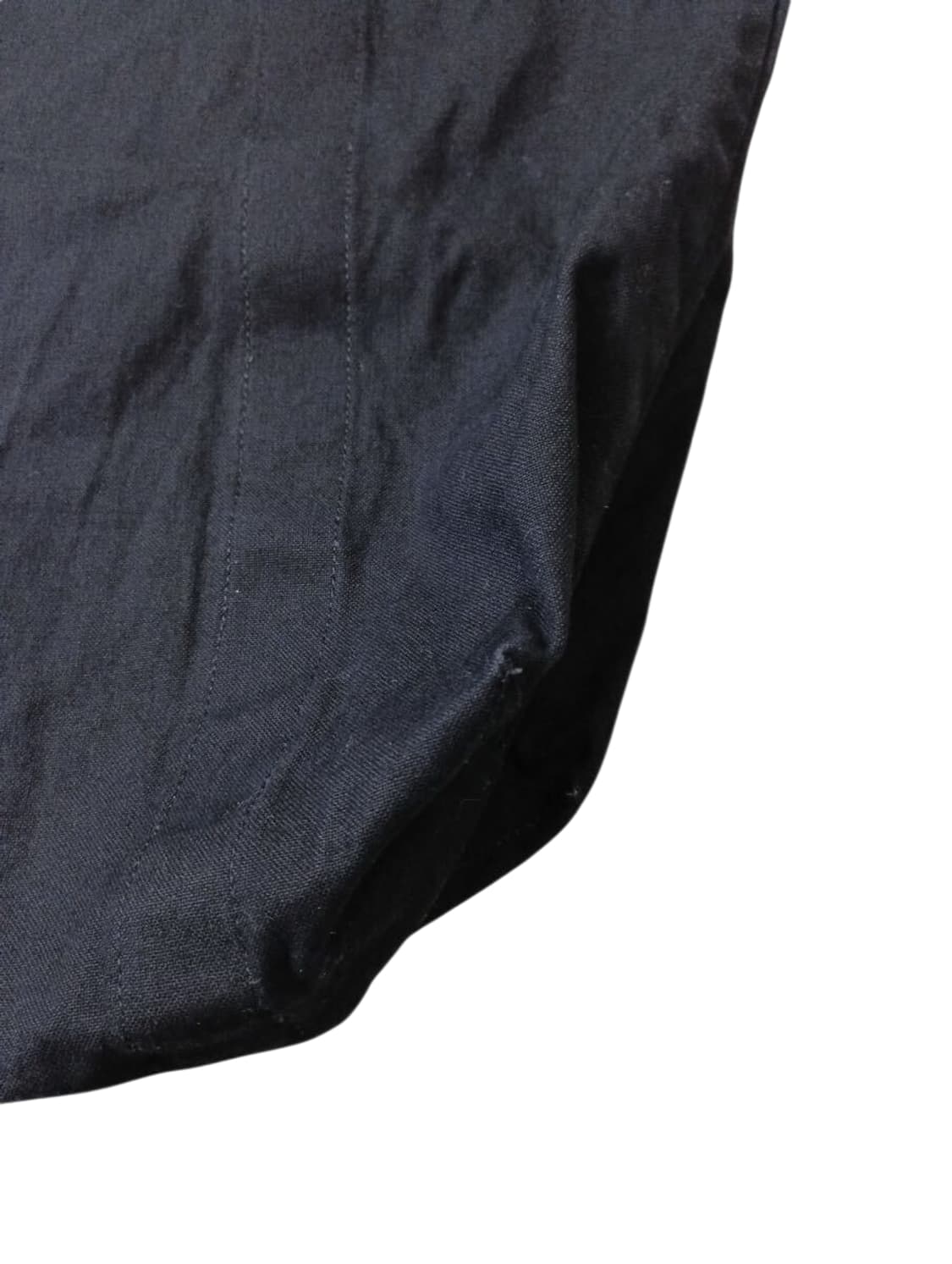 요지 야마모토 레터링 캔버스 토트백 블랙 상품이미지4