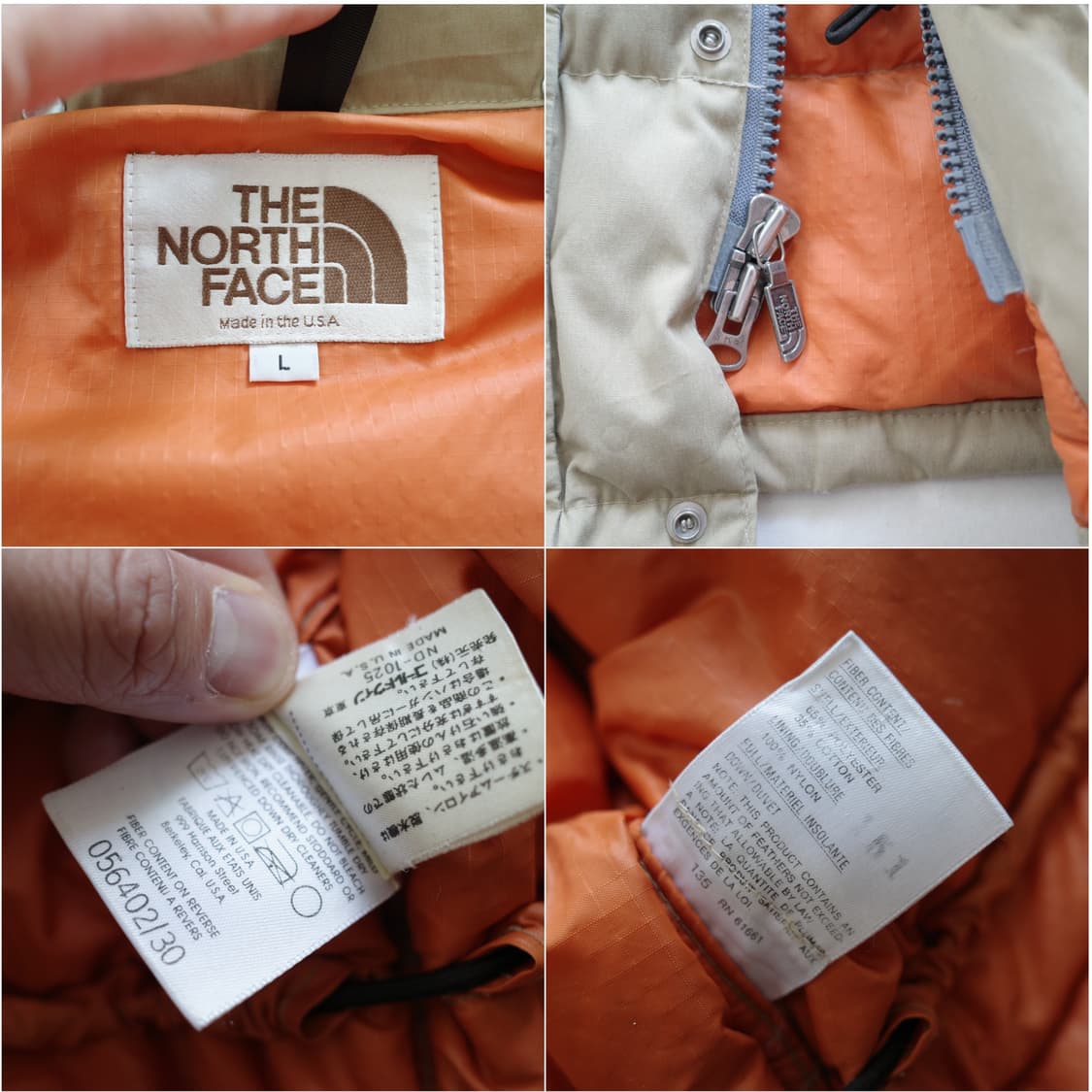 80s 노스페이스 MADE IN USA 다운 파카 L (탈부착 후드) 상품이미지5