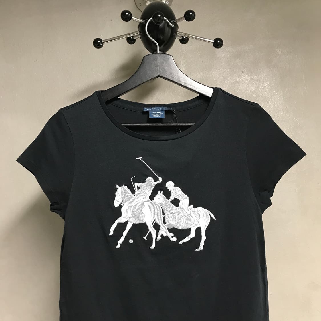 폴로 랄프로렌 빅포니 반팔 티셔츠 블랙 M(W) 상품이미지2