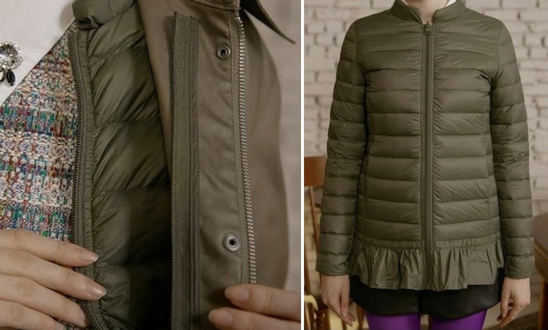 [새상품급] [ANNA SUI] 안나수이 3in1 퍼 코트 러브베이지 상품이미지5