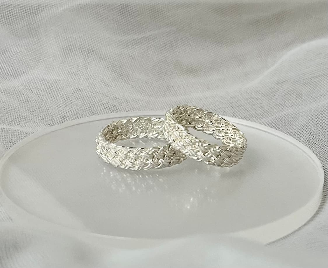 925silver 위빙반지 상품이미지2