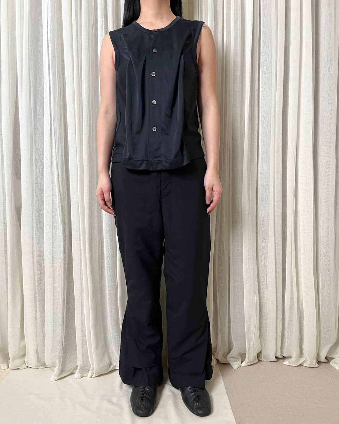 90s 꼼데가르송 턱 슬리브리스 가디건 comme des garcons 상품이미지9