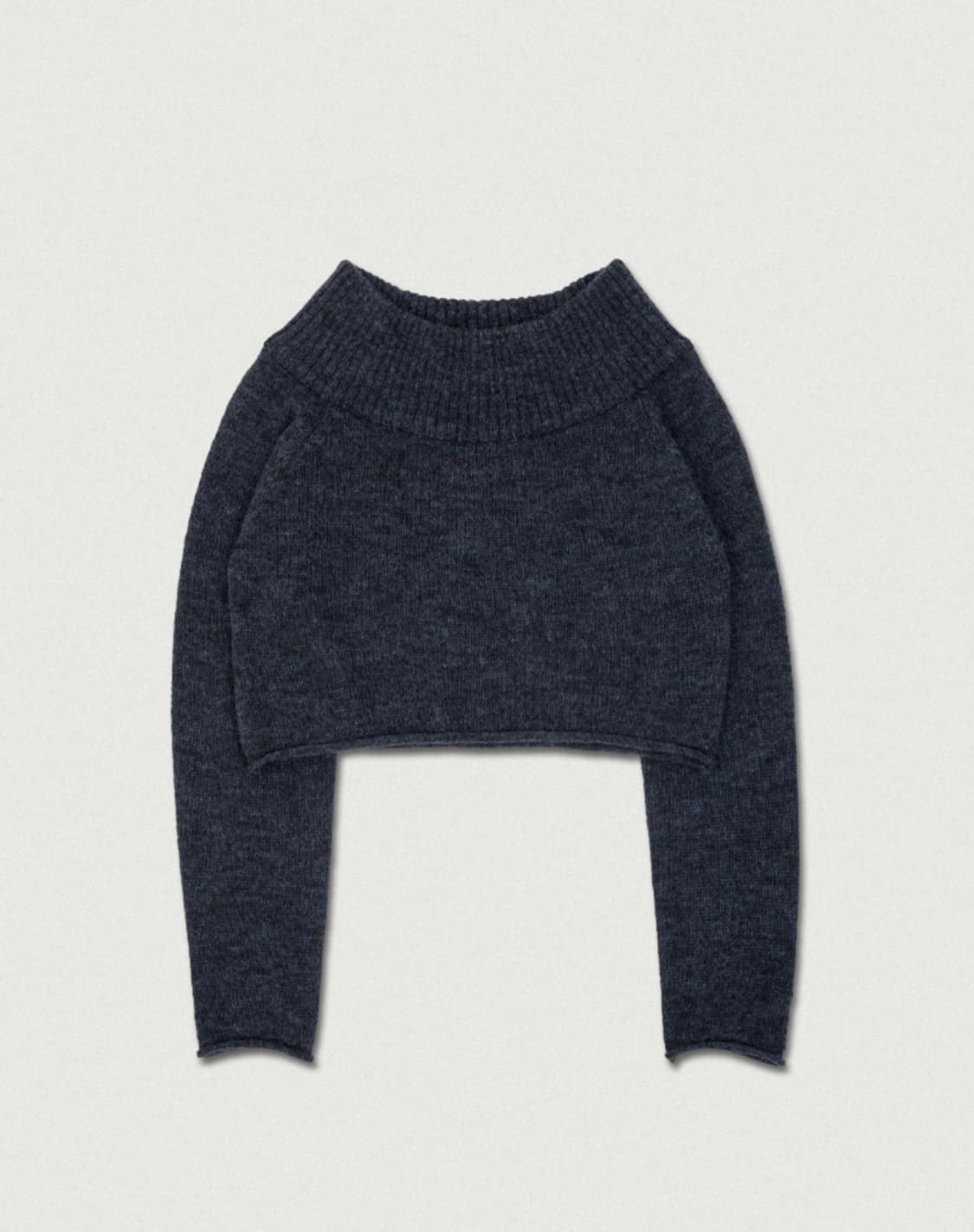 바이무드 Bell Off Shoulder Knit [smoky blue] 상품이미지6
