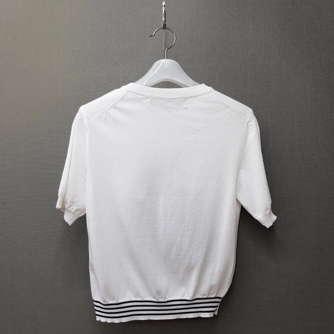 한섬 더스토어 2021 체리 그래픽 반팔 니트 탑 S사이즈 상품이미지4