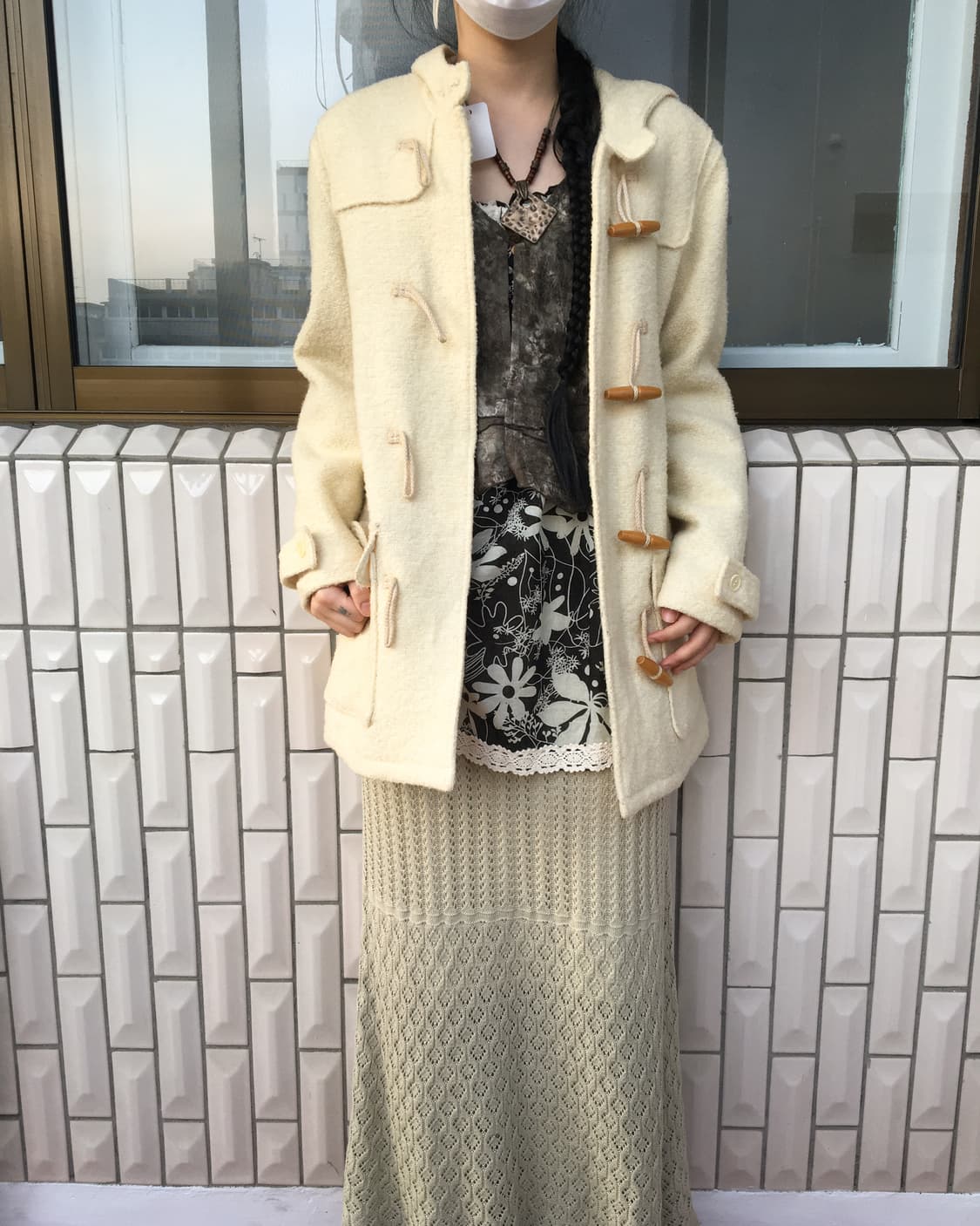 Duffle button hood coat 상품이미지5