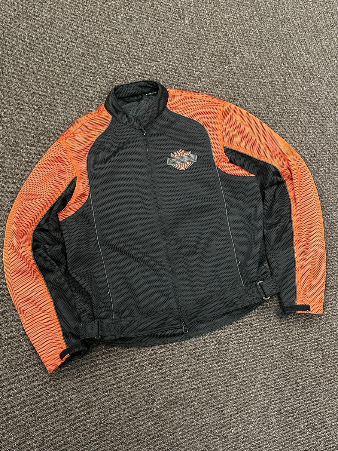 OS)할리데이비슨 빈티지 빅로고 메쉬 모터사이클 자켓 상품이미지3