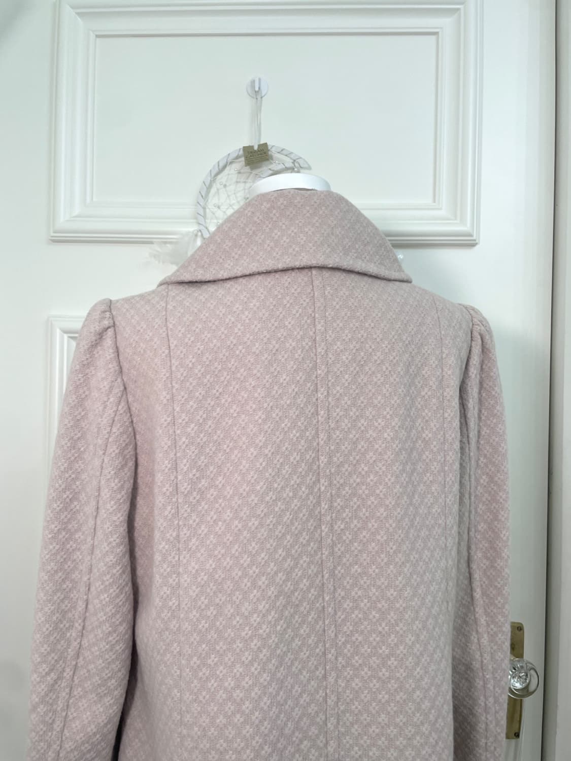 sheer pink flower jacquard basic wool co 상품이미지4