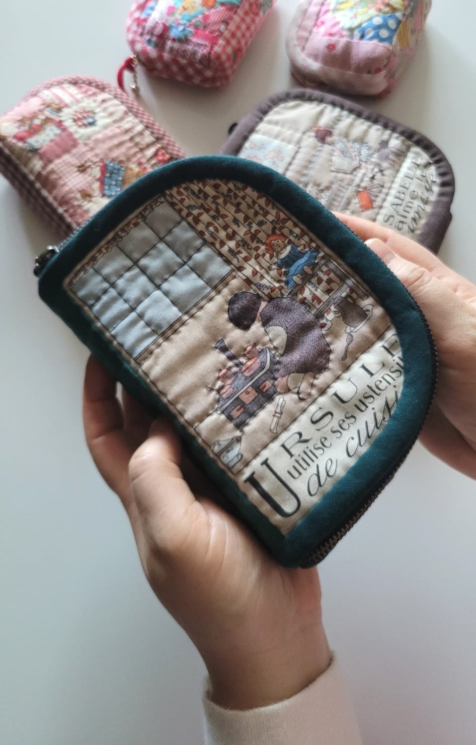 퀼트그린소잉박스/핸드메이드/소잉박스/파우치/퀼트소품 상품이미지3