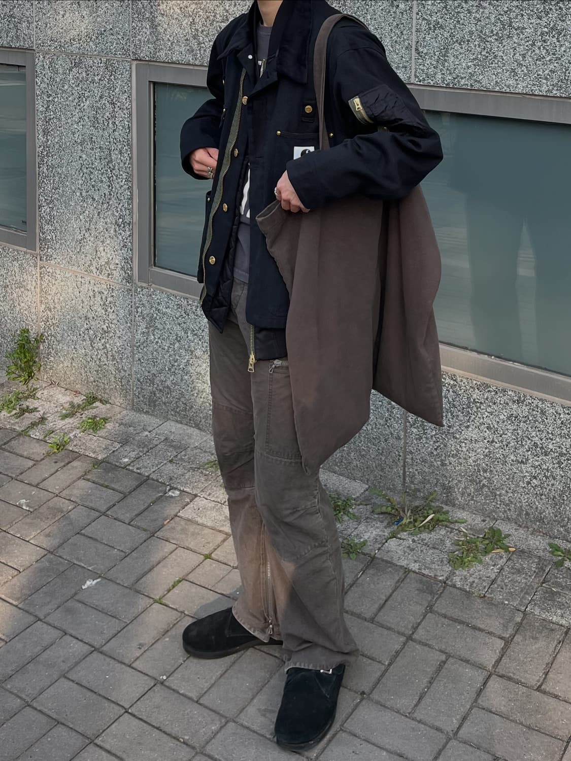 어태치먼트 파라슈트 사이드지퍼팬츠 상품이미지1