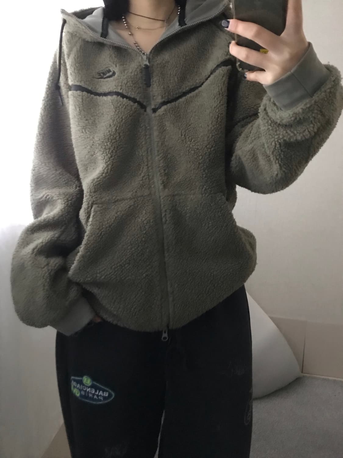 나이키 카키 투웨이 후리스 상품이미지4