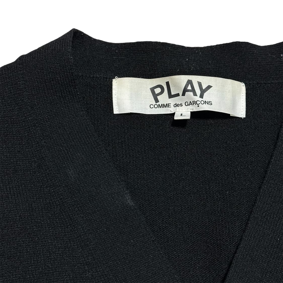 [L] 꼼데가르송 블랙 가디건 상품이미지3