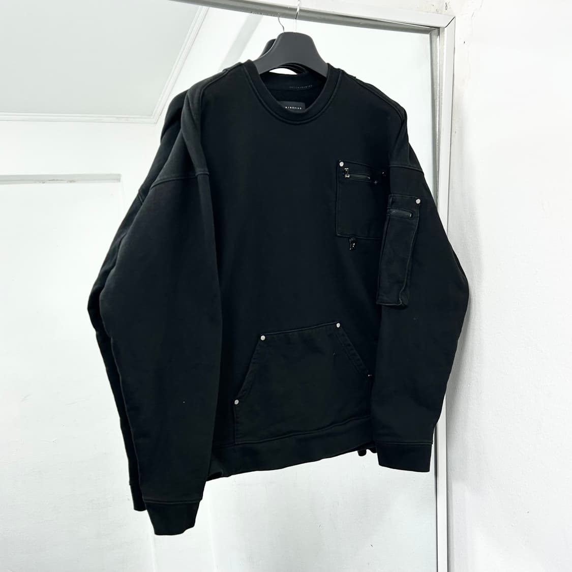 트리밍버드 멀티포켓 오버핏 스웻 셔츠 상품이미지5