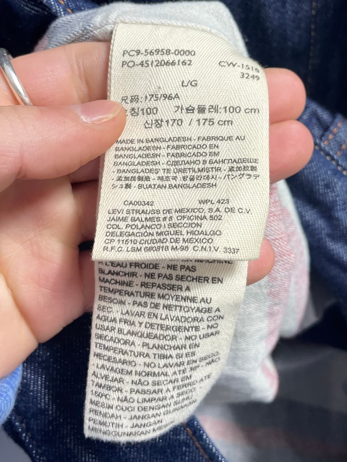 리바이스 3세대 진청 데님자켓 (on.410)   상품이미지7