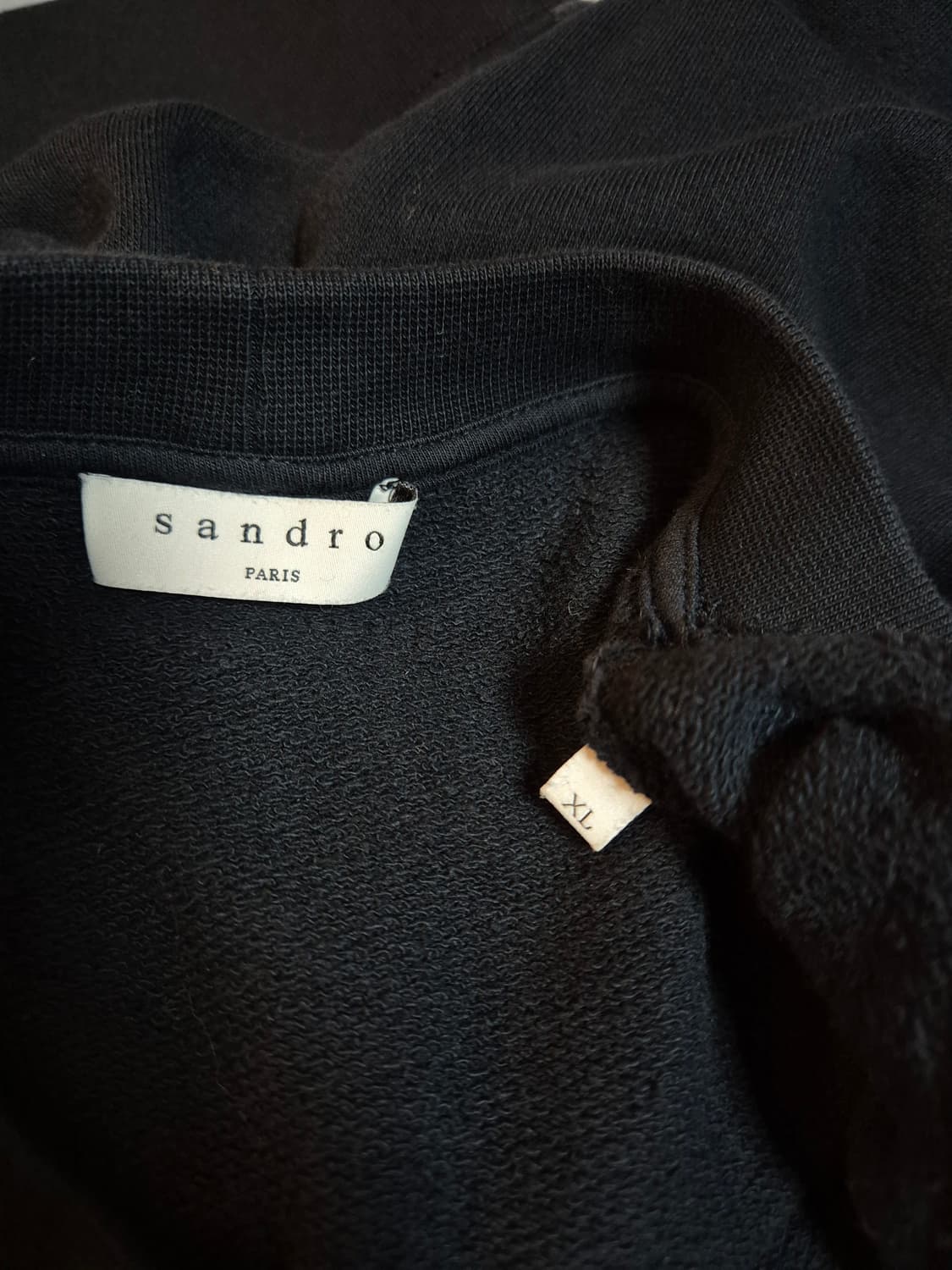 산드로옴므 하트로고 맨투맨 XL 네이비 상품이미지4