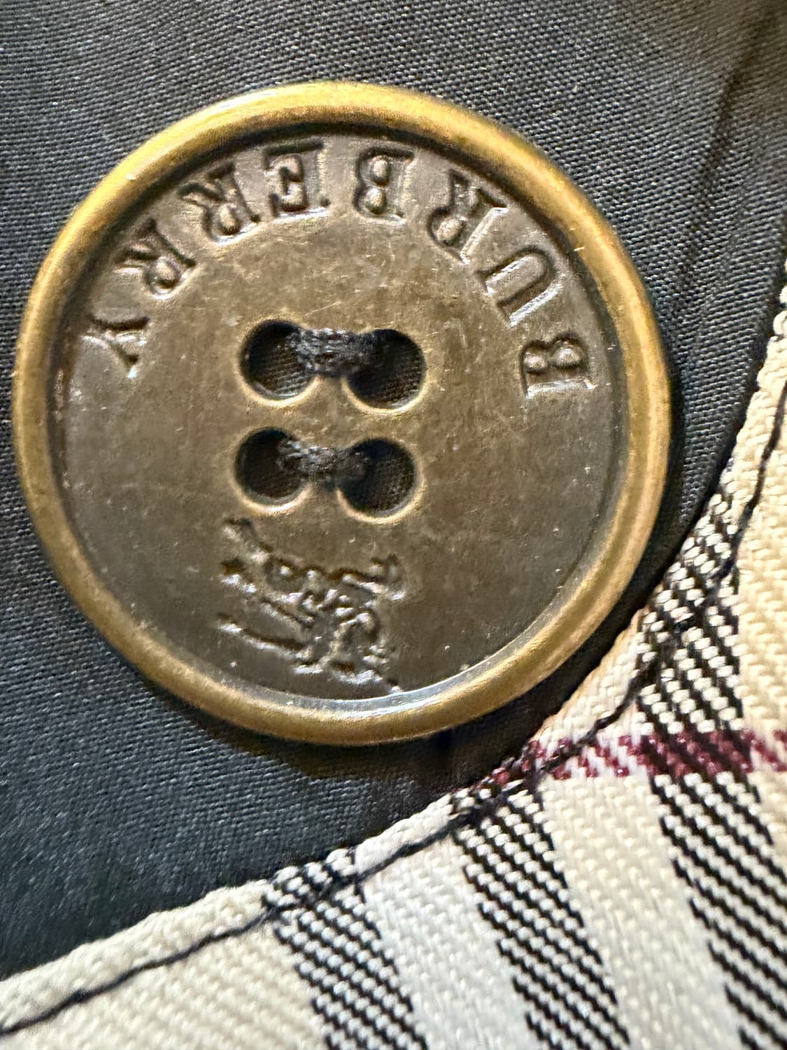 버버리 트렌치 코트 체크 배색 상품이미지4