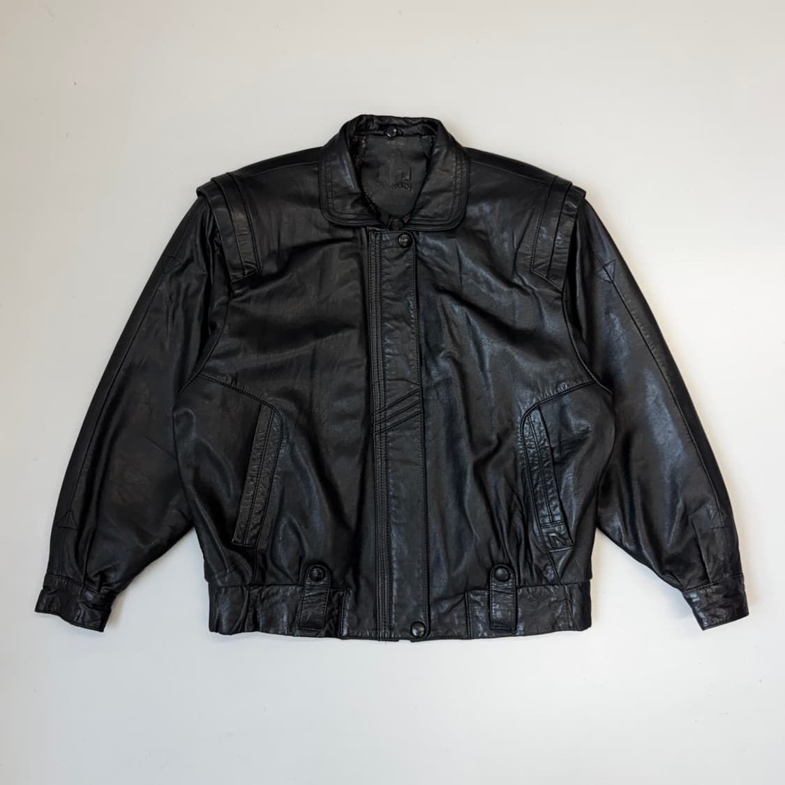 발망 아카이브 90s 제팬 리얼레더 봄버 가죽자켓 상품이미지2