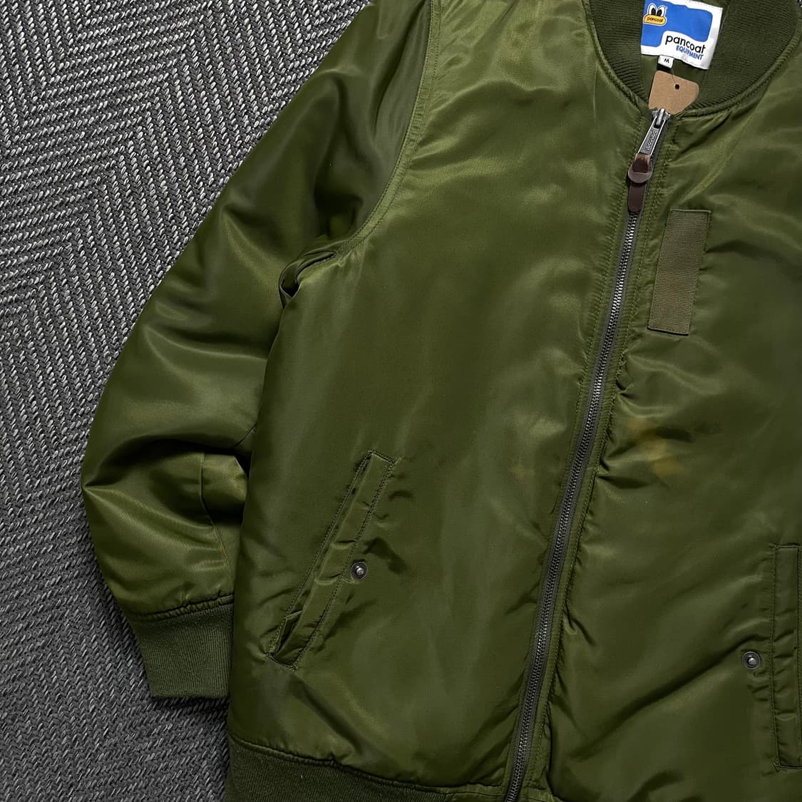 팬콧 MA-1 항공 블루종 점퍼 카키 o 4462 상품이미지4