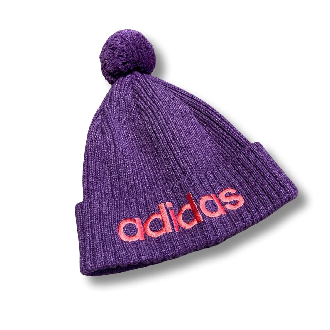 아디다스 털방울 비니 퍼플 상품이미지1