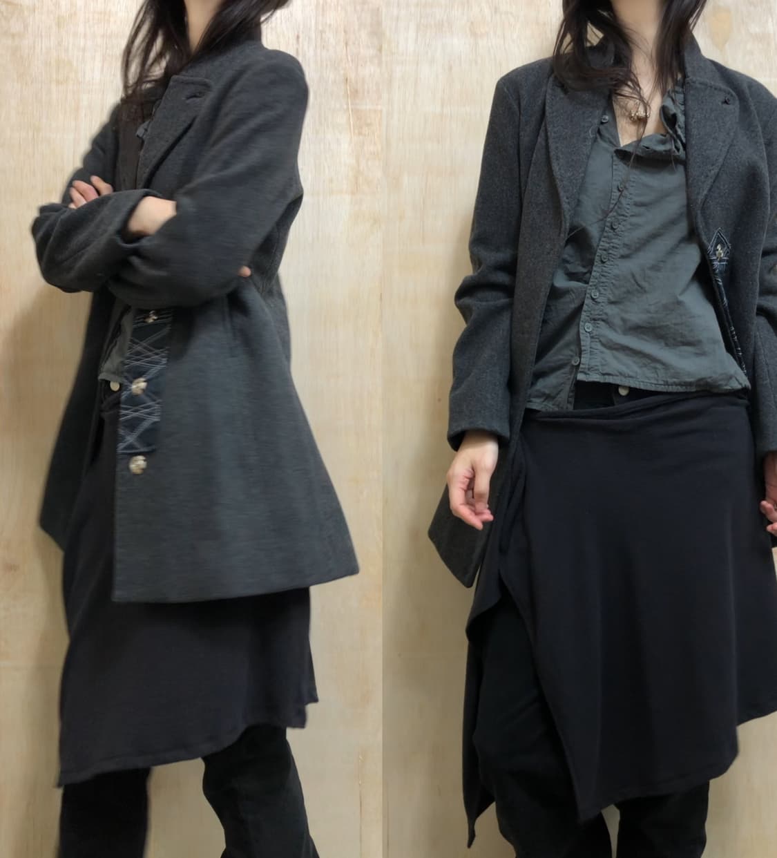 [직수입] 빈티지 마리떼 프랑소와 저버 울 코트 그레이 상품이미지2