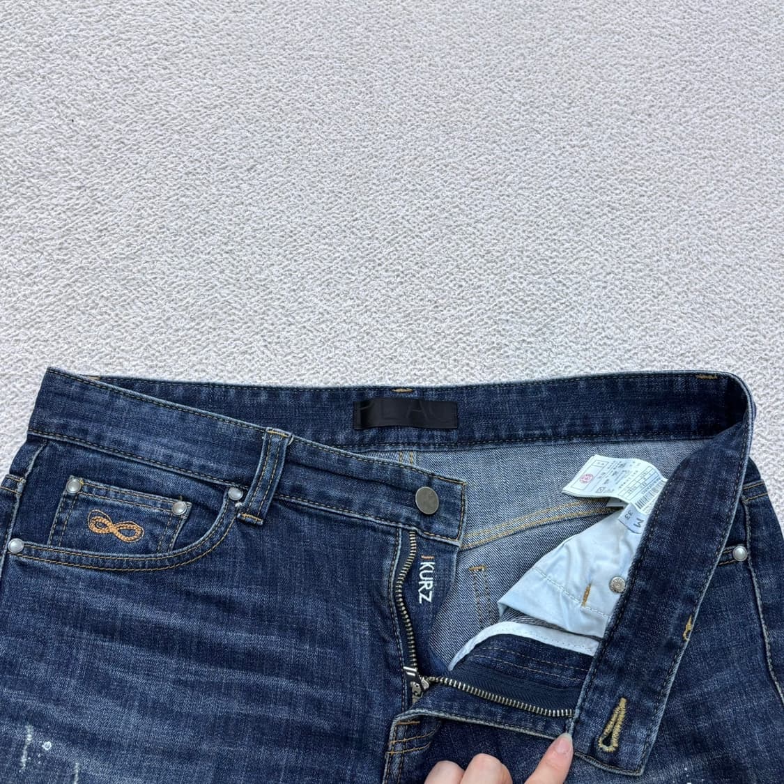 M(33) 플랙 빈티지 워싱 데님 팬츠 0515Y 상품이미지4