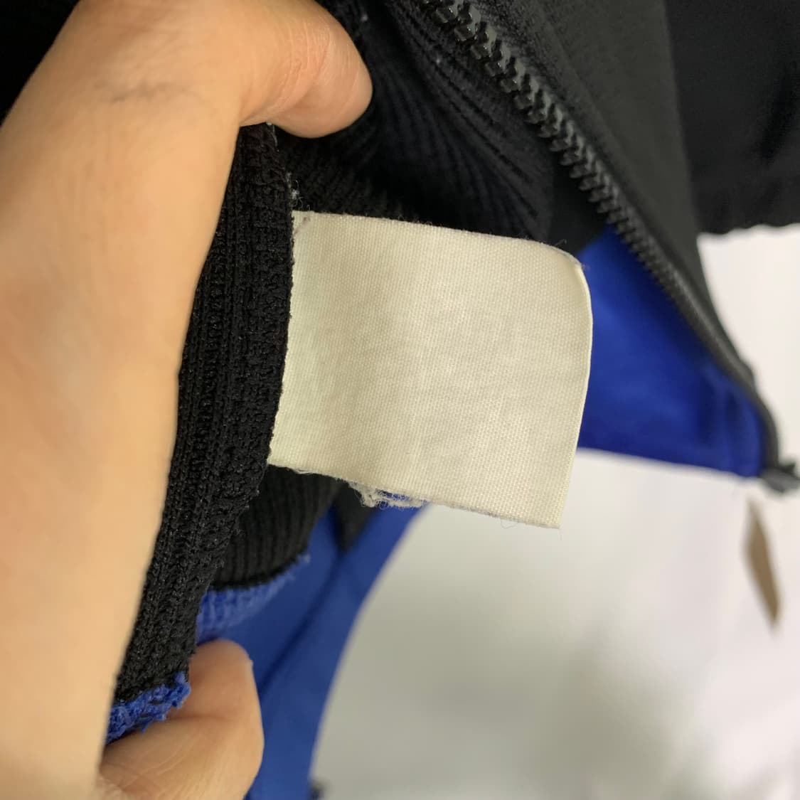 챔피온 블루 블랙 트랙탑 오버핏 져지 오버사이즈 3L 남녀공용 상품이미지5