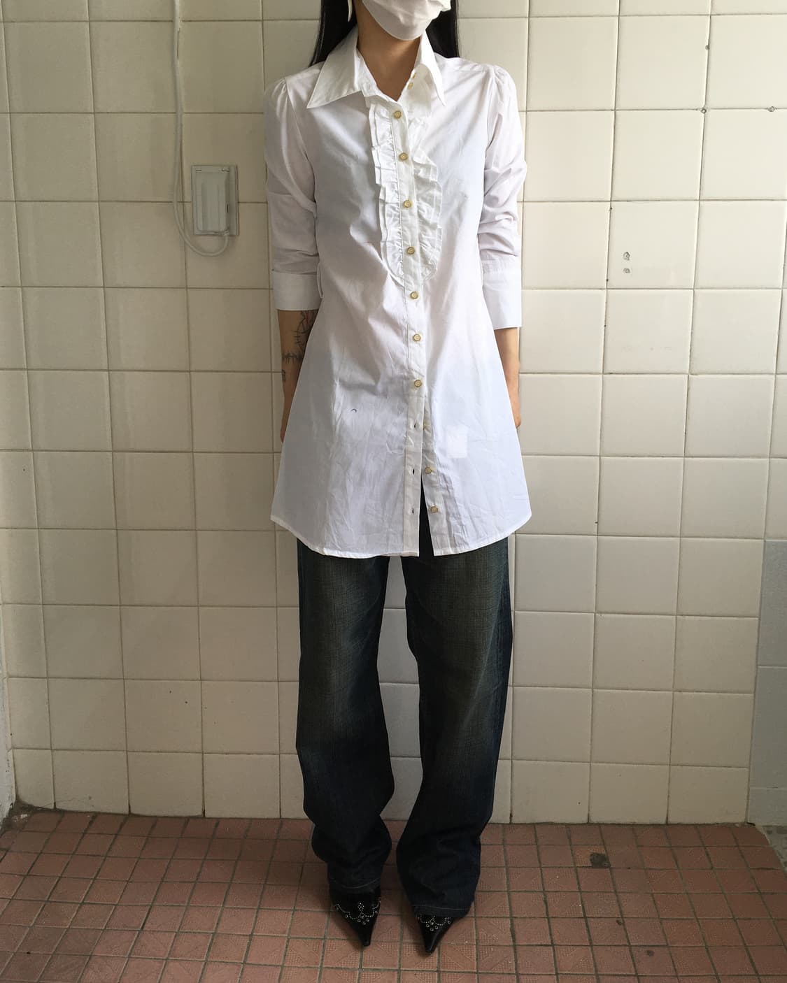 Frill point shirtFrill point shirt 상품이미지7